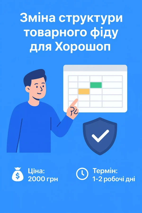 Зміна структури товарного фіду